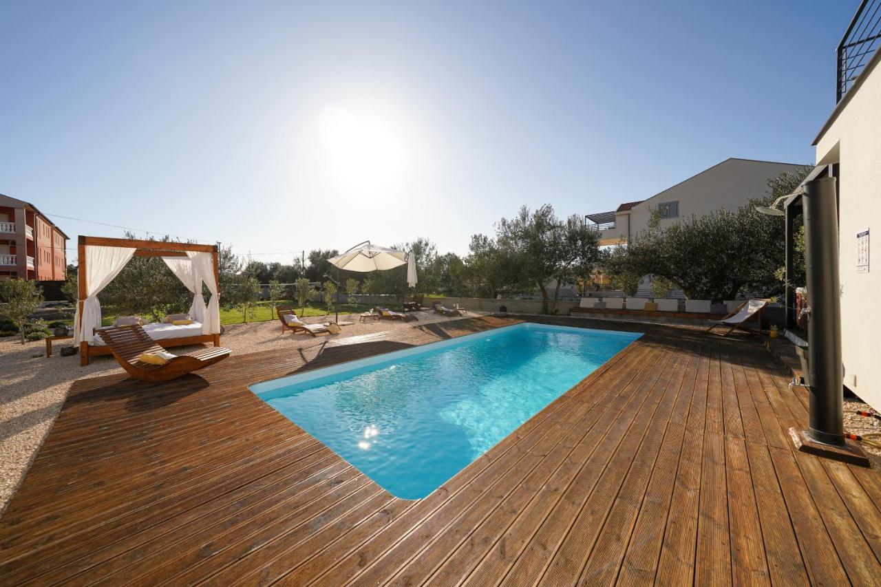Villa Suncica With Heated Pool, Jacuzzi And Bikes Near Zadar Sukošan Extérieur photo